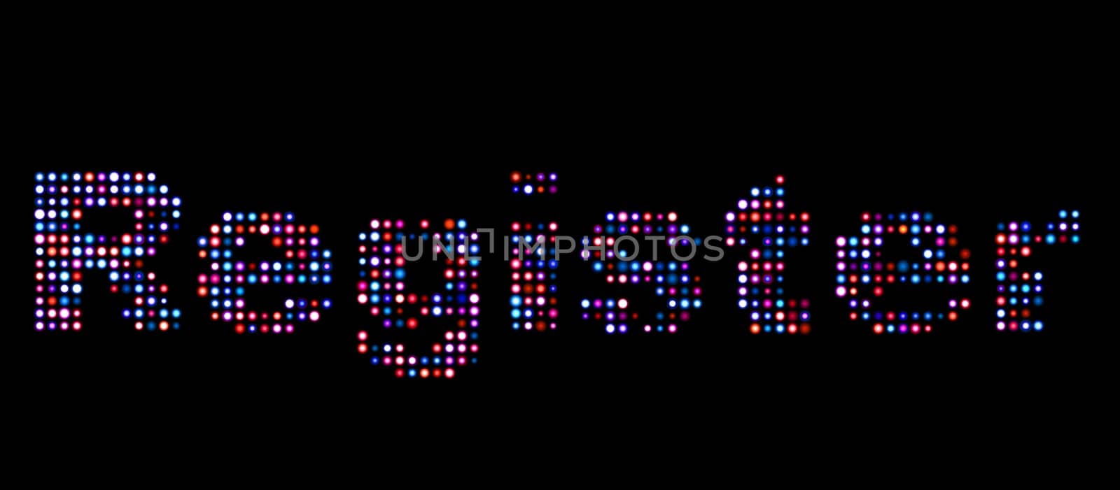 register led text