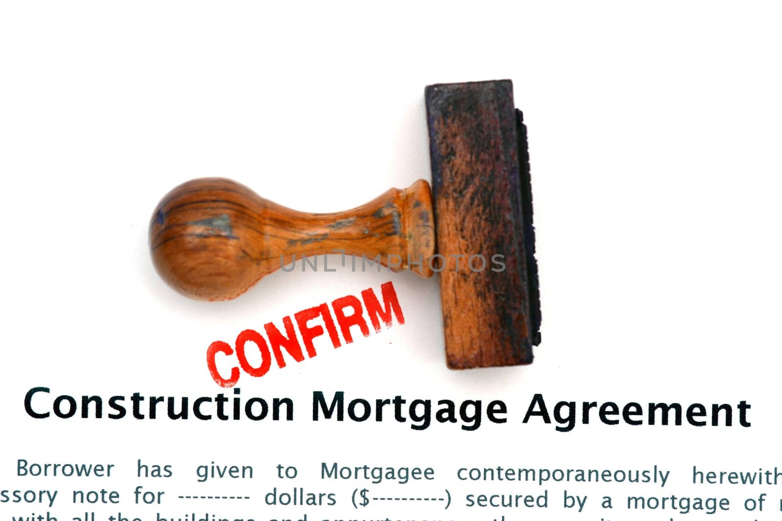 Construction mortgage agreement