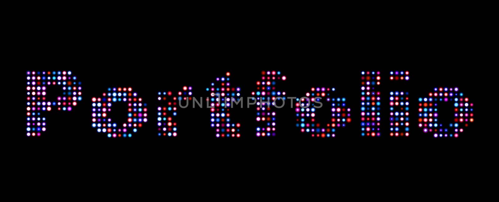 Portfolio led text