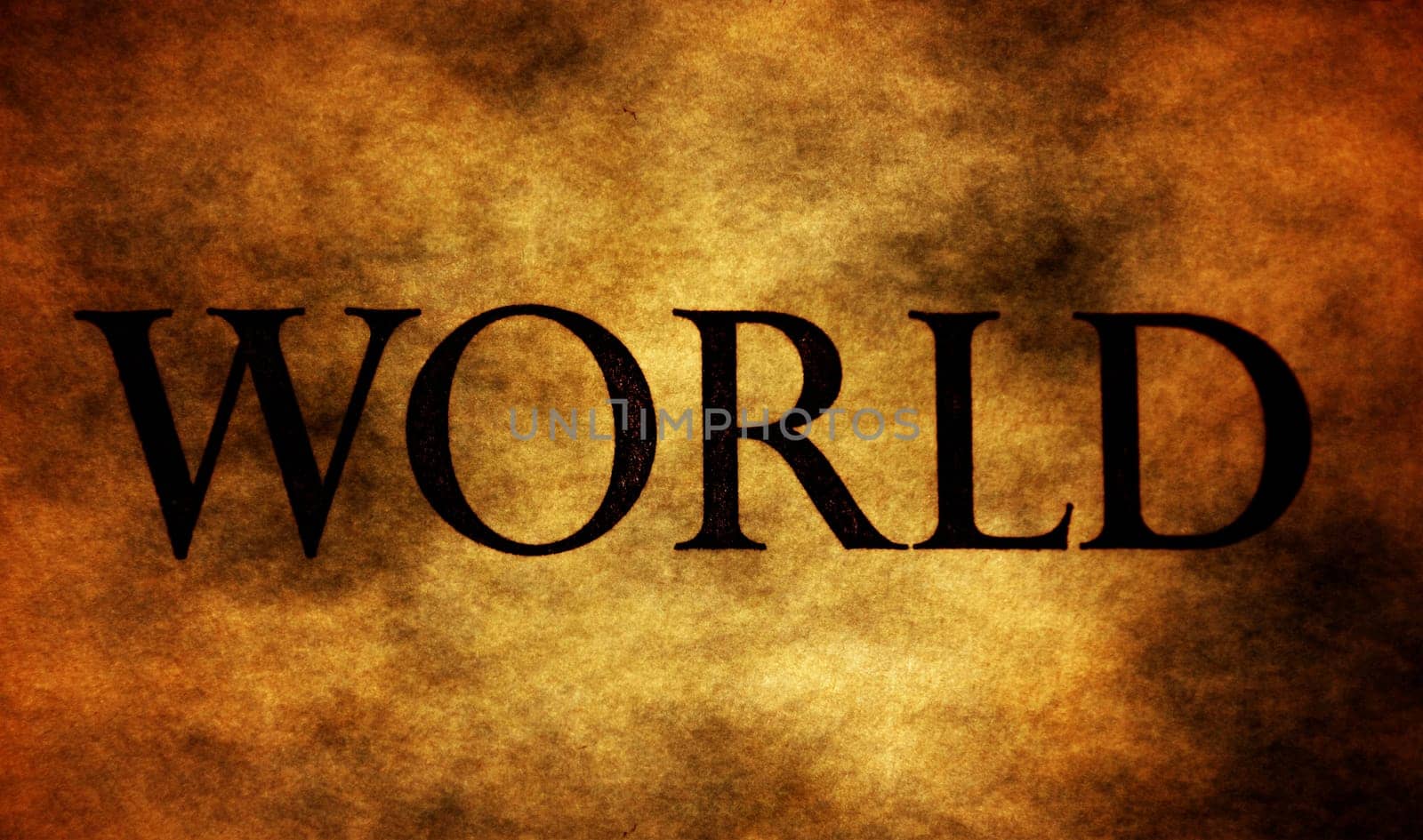 World grunge text
