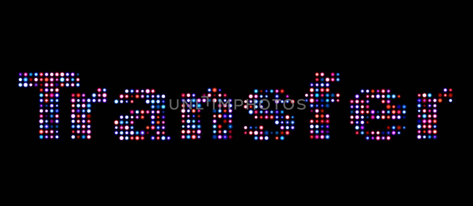 transfer led text