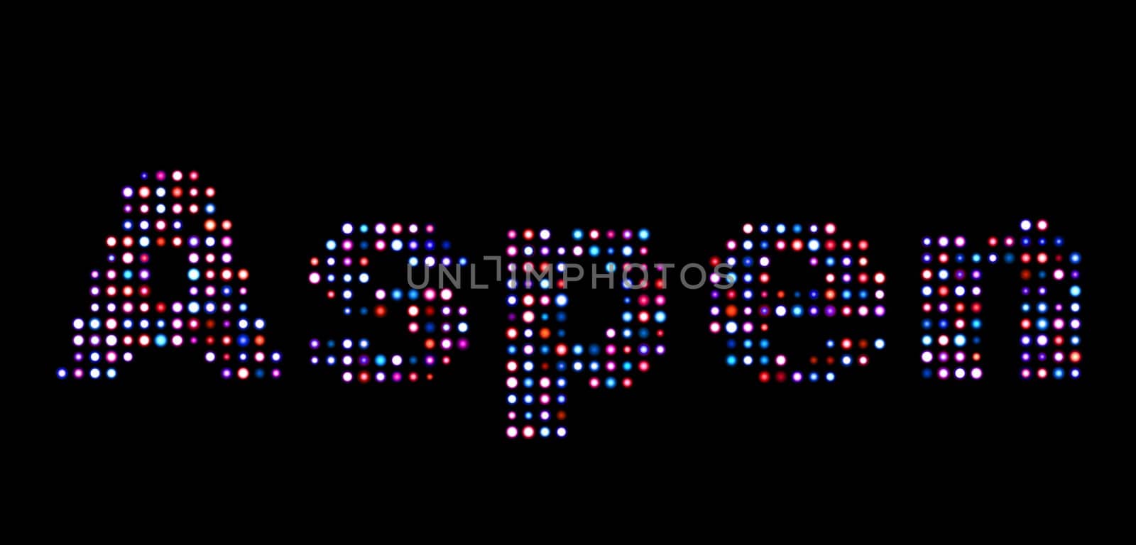 Aspen led text