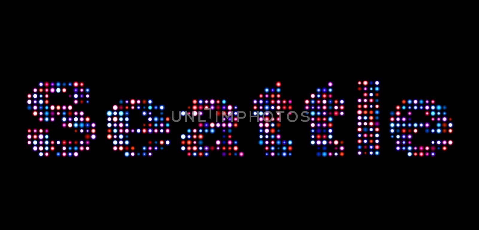 Seattle led text