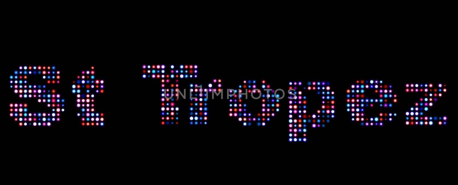 St Tropez led text