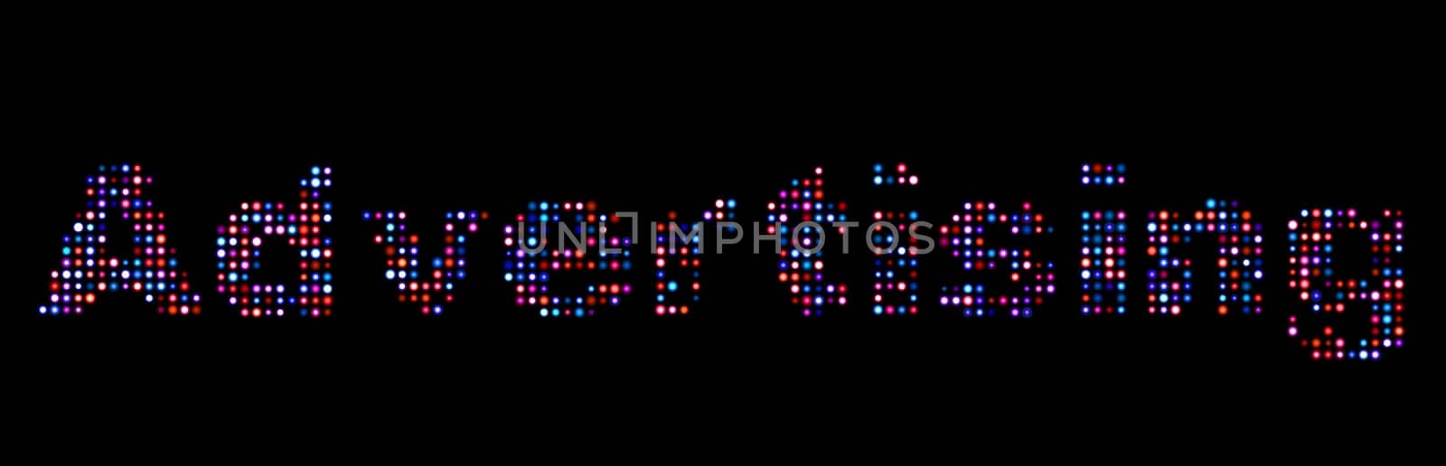 Advertising led text