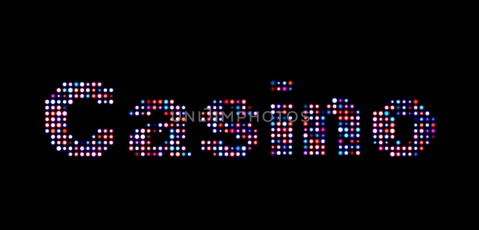 Casino led text