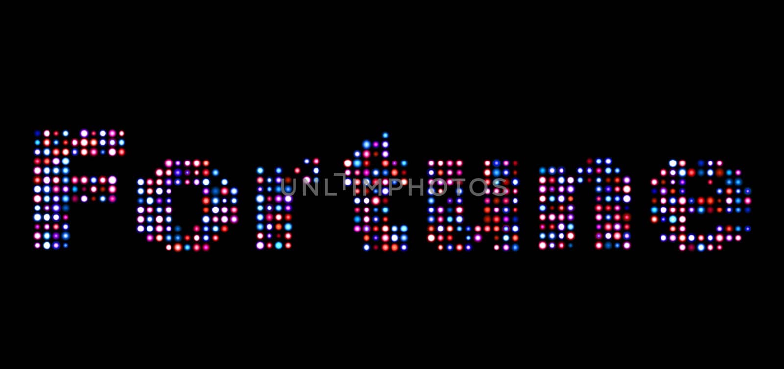Fortune led text