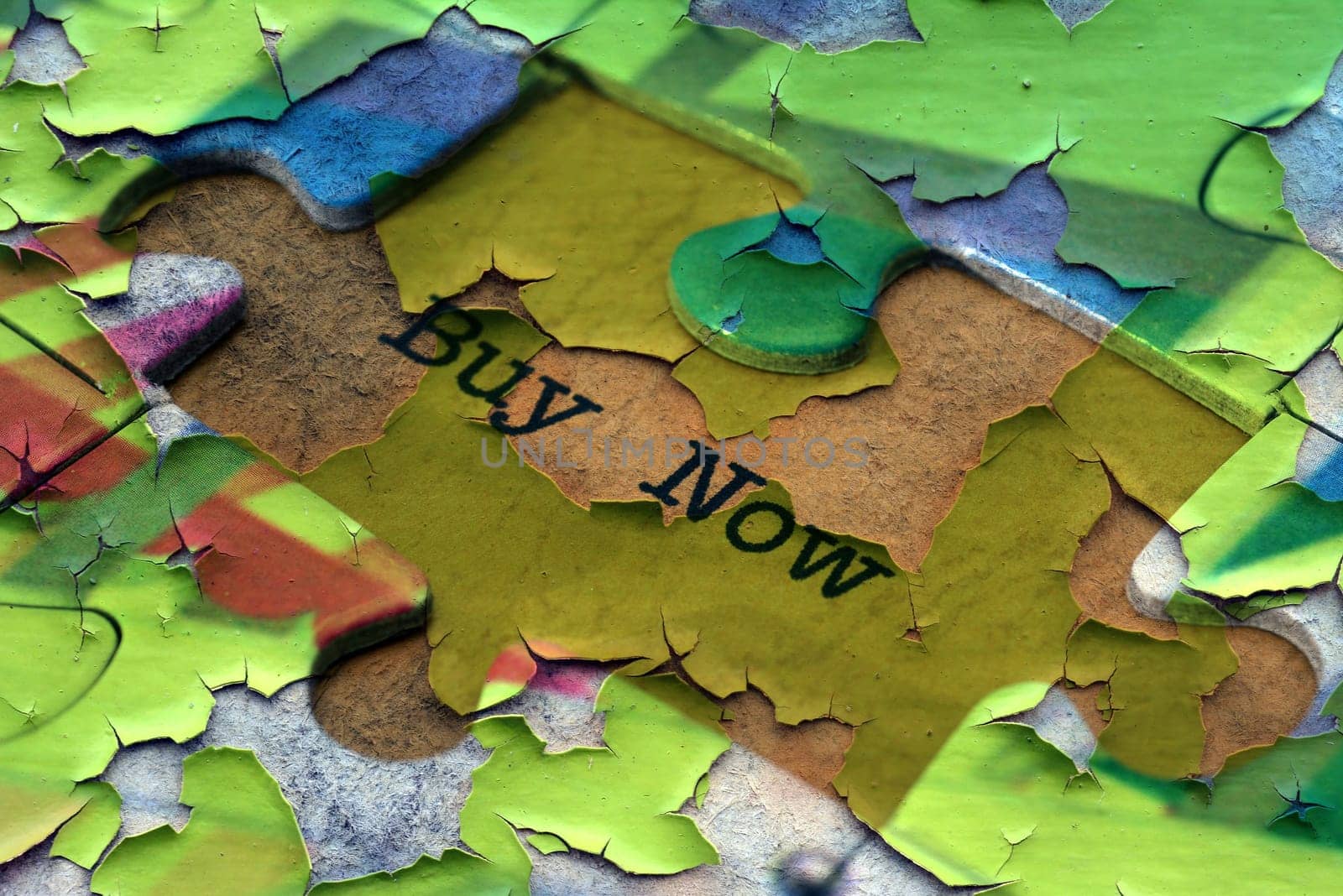 Buy now puzzle concept