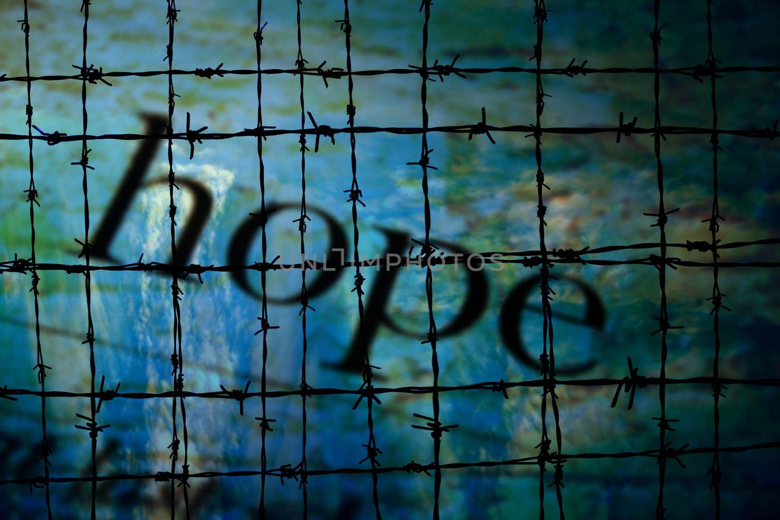 Hope and Barbwire concept