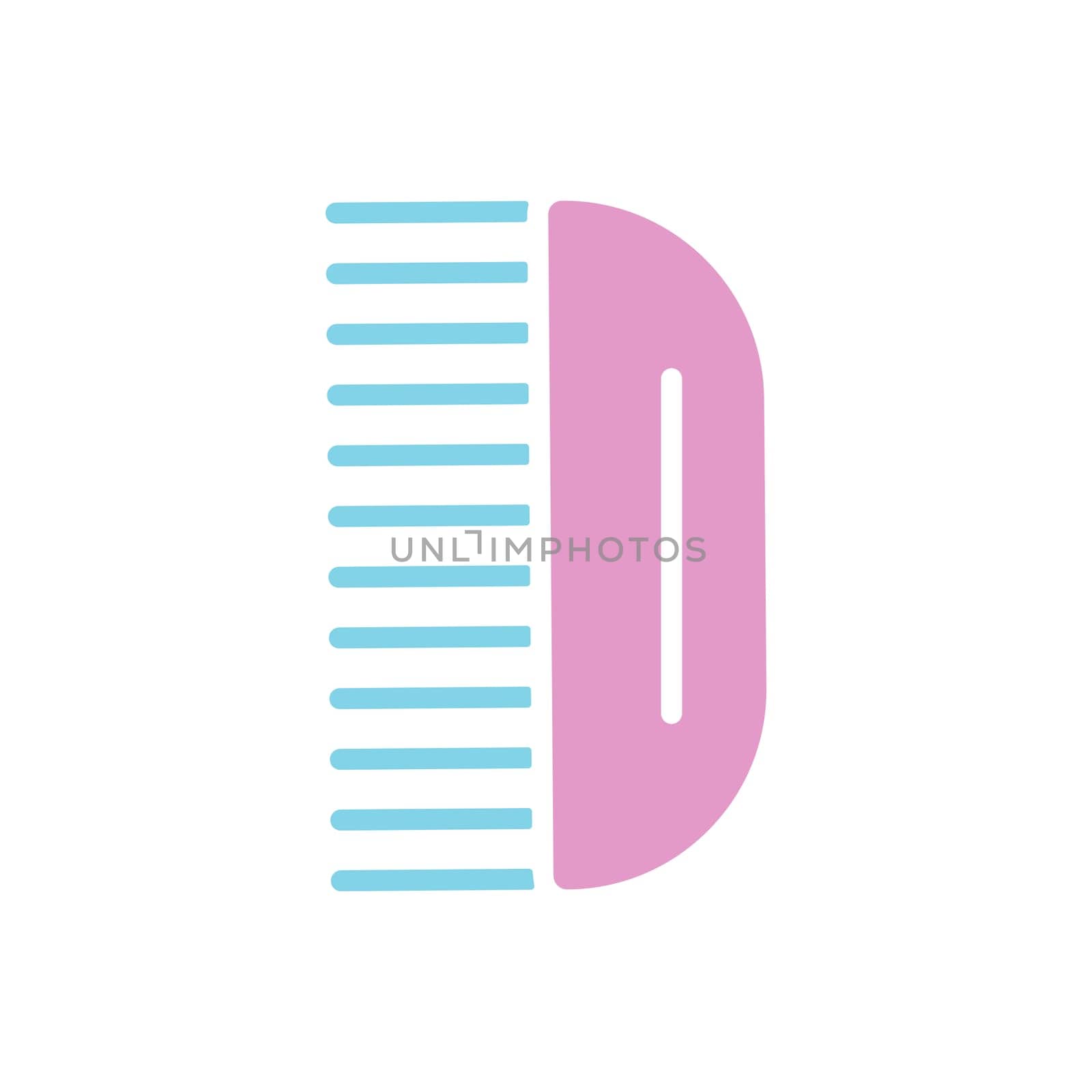 Hairbrush baby vector isolated glyph icon. Graph symbol for children and newborn babies web site and apps design, logo, app, UI