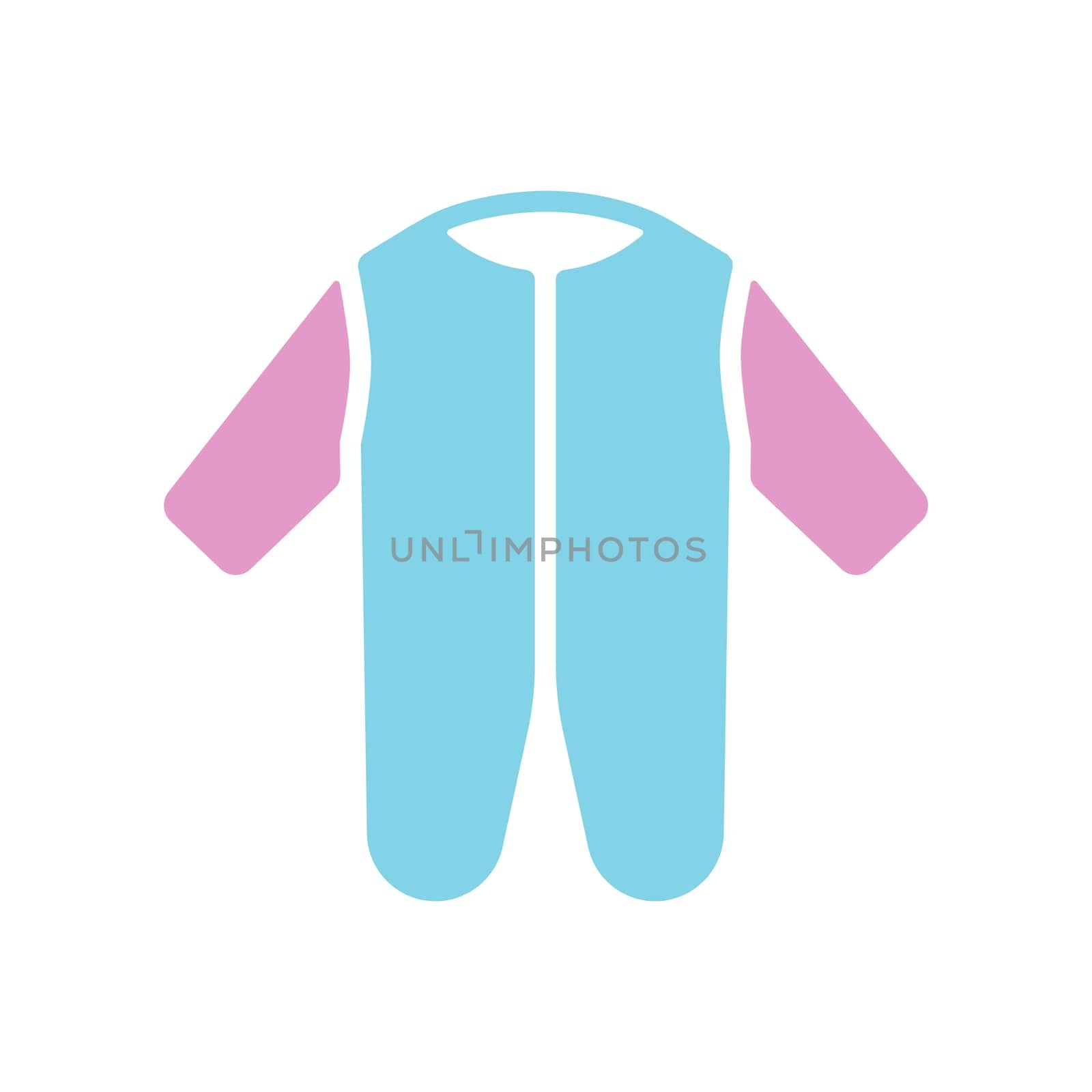 Baby bodysuit vector glyph icon. Baby Romper. Graph symbol for children and newborn babies web site and apps design, logo, app, UI