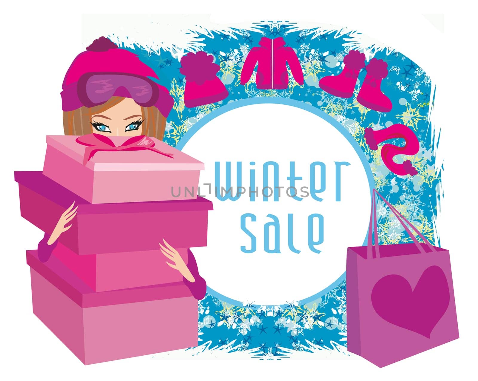 winter sale card