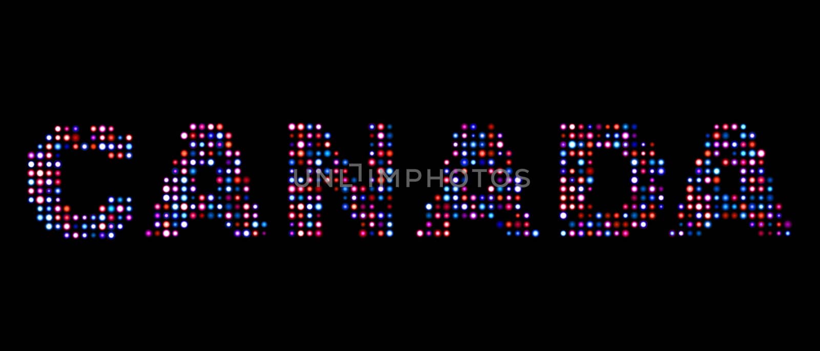Canada led text