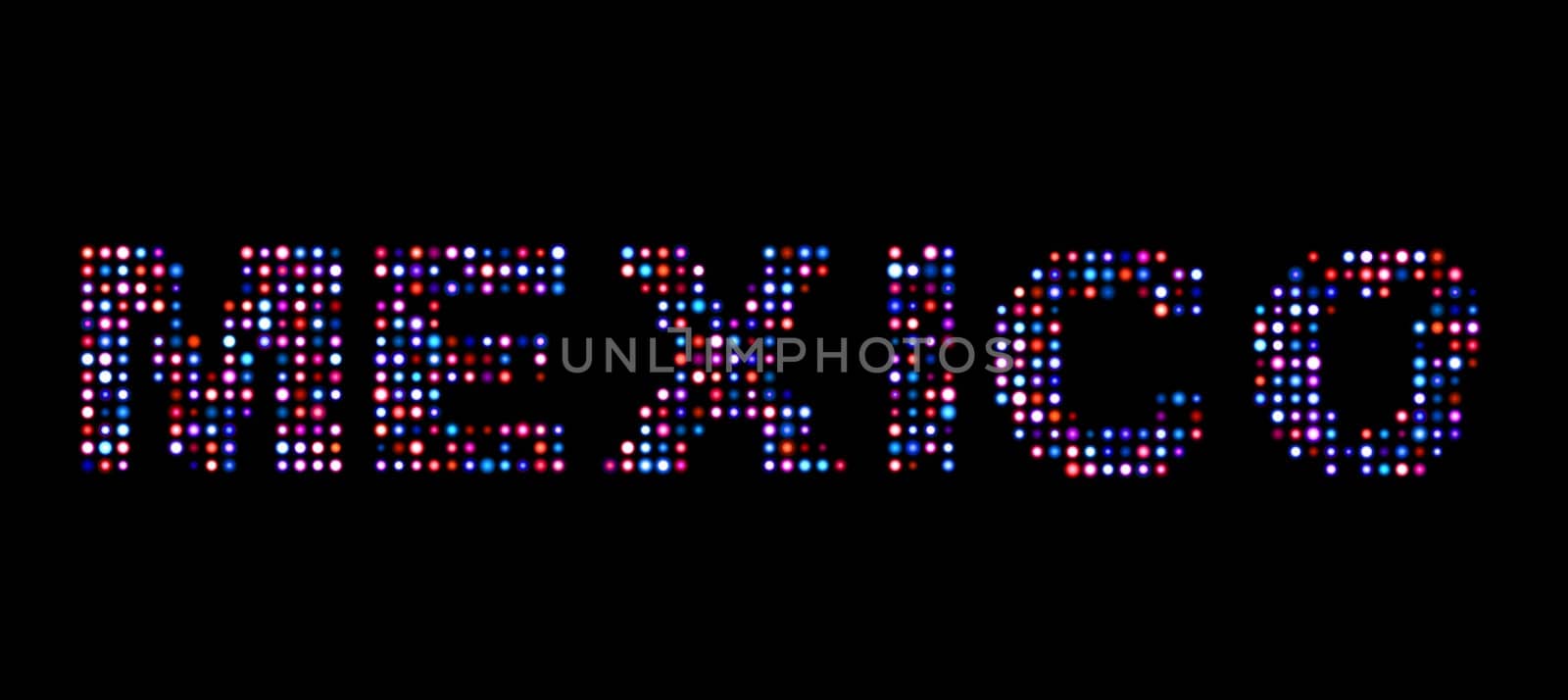 Mexico led text