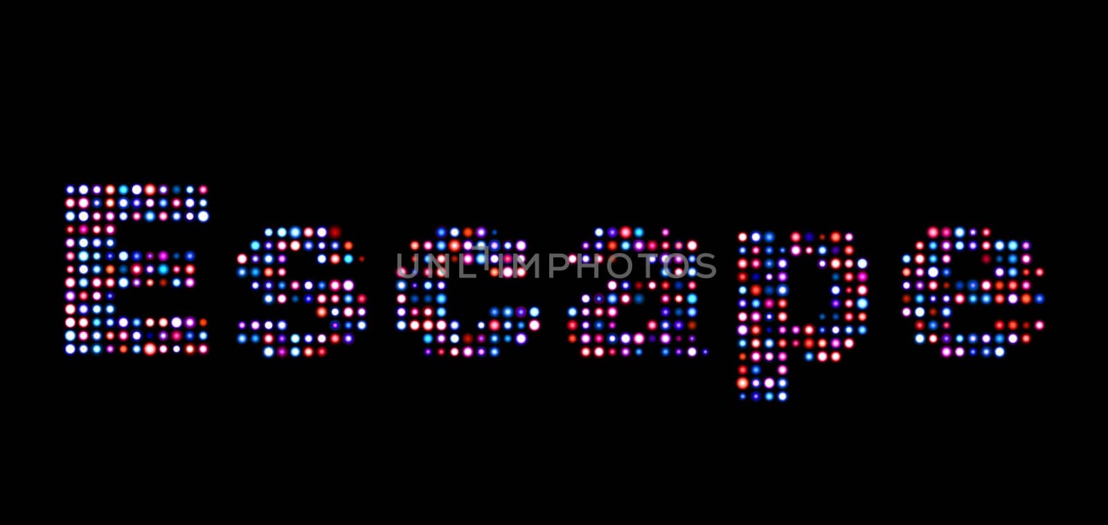 Escape led sign