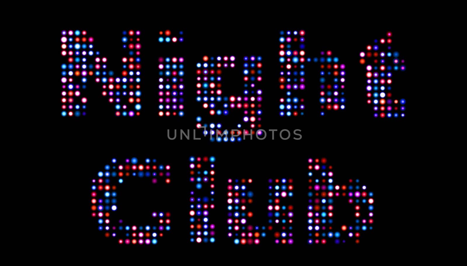 Night club led sign