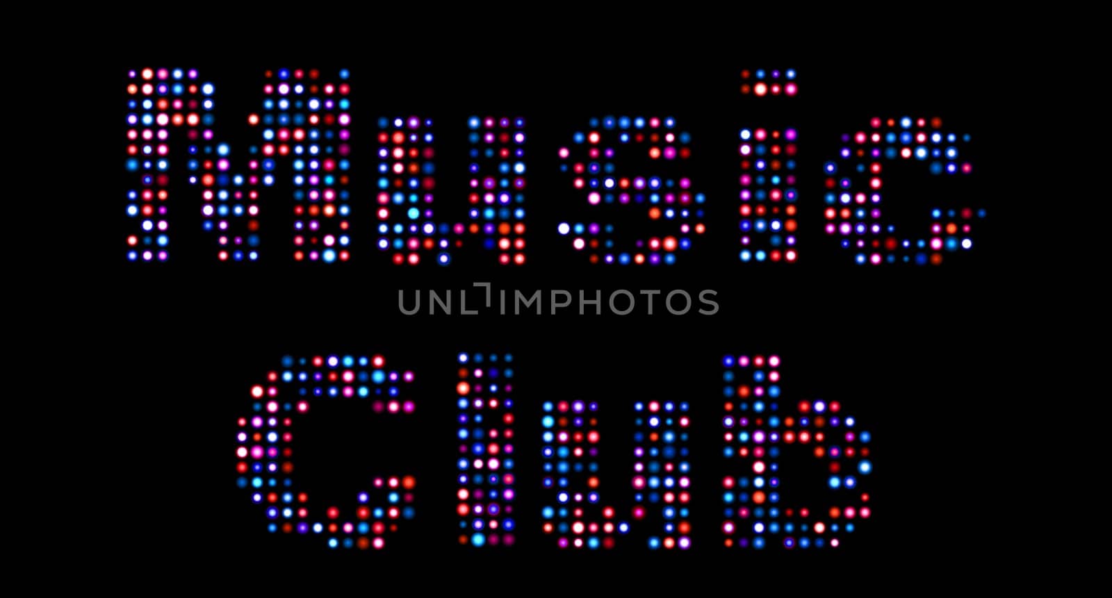Music club led sign