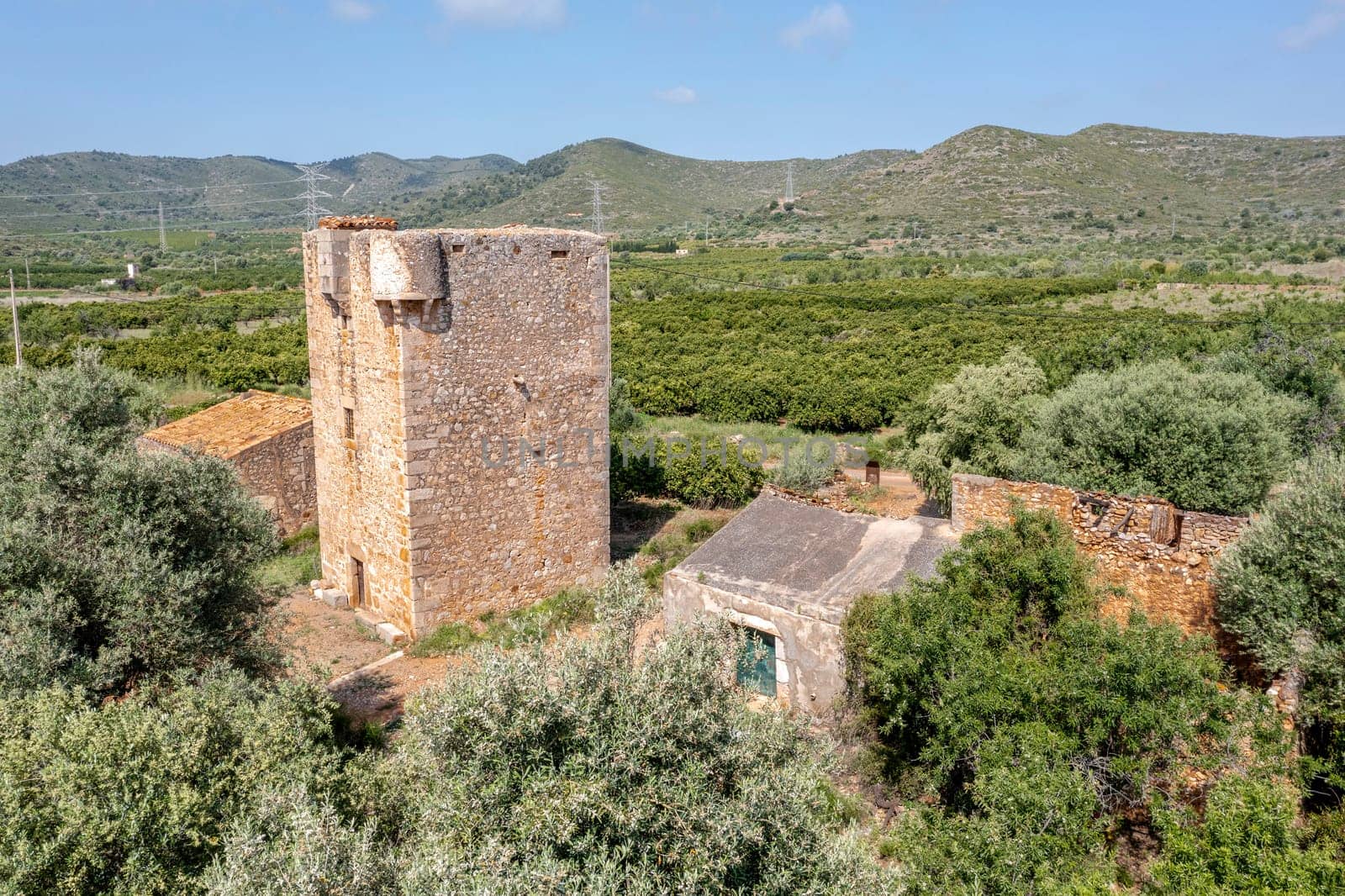 Watchtower Carmelet vigia in Cabanes of Castellon in Spain