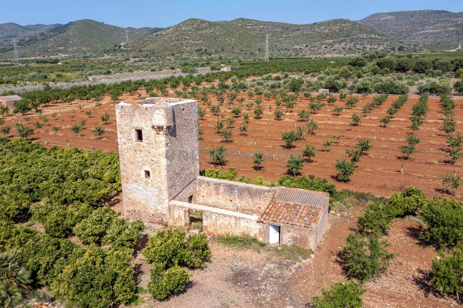 Watchtower Gats vigia in Cabanes of Castellon in Spain