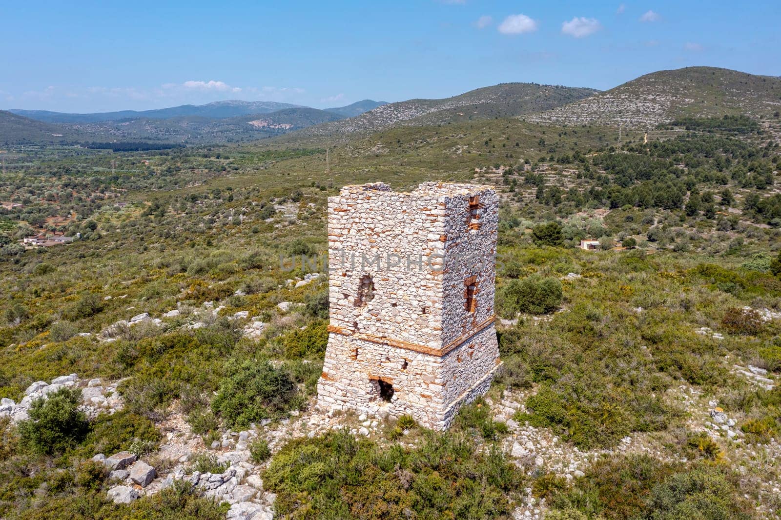 Watchtower of San Millan in Santa Magdalena de Pulpis Castellon Spain