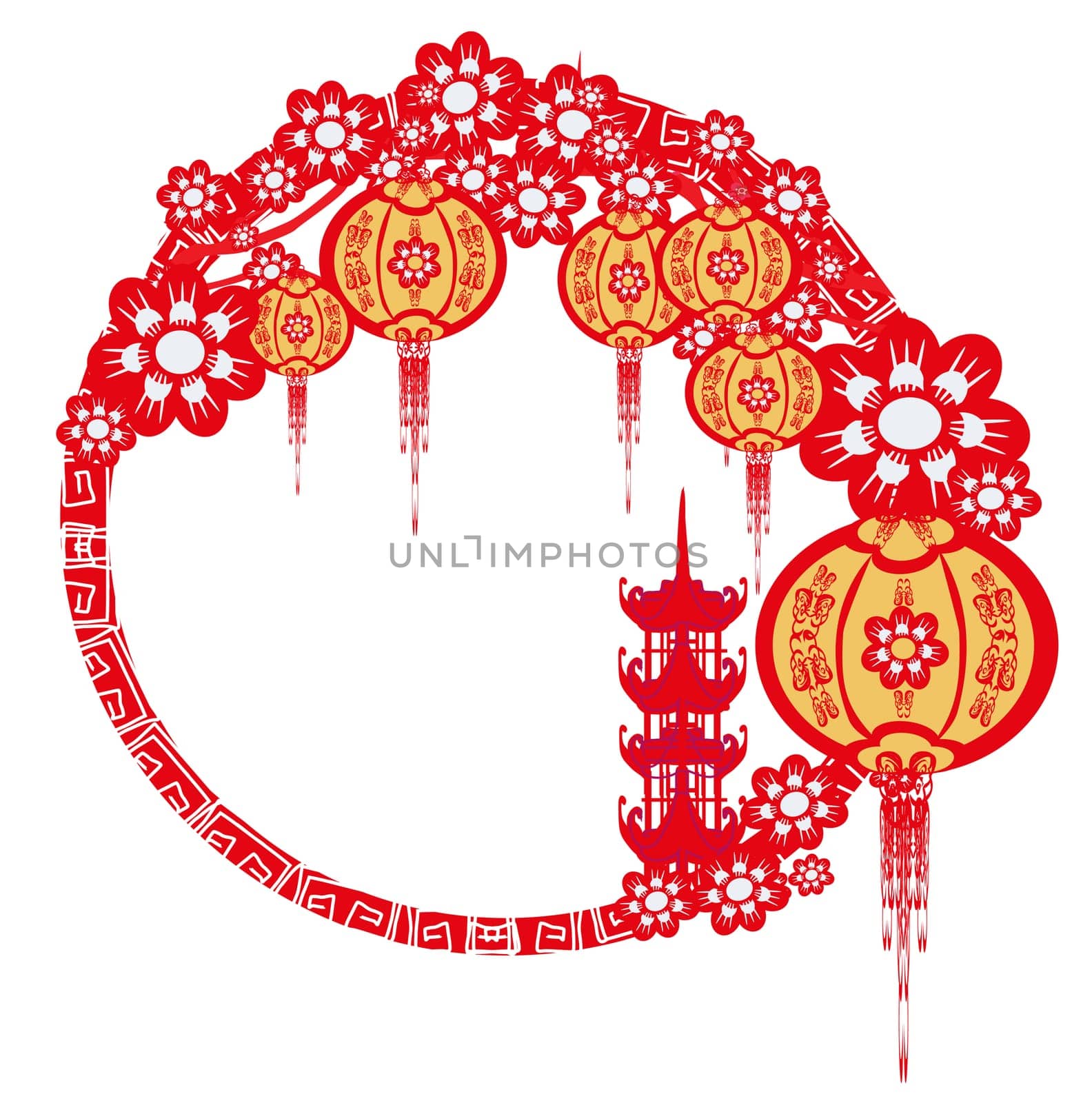 Mid-Autumn Festival for Chinese New Year frame