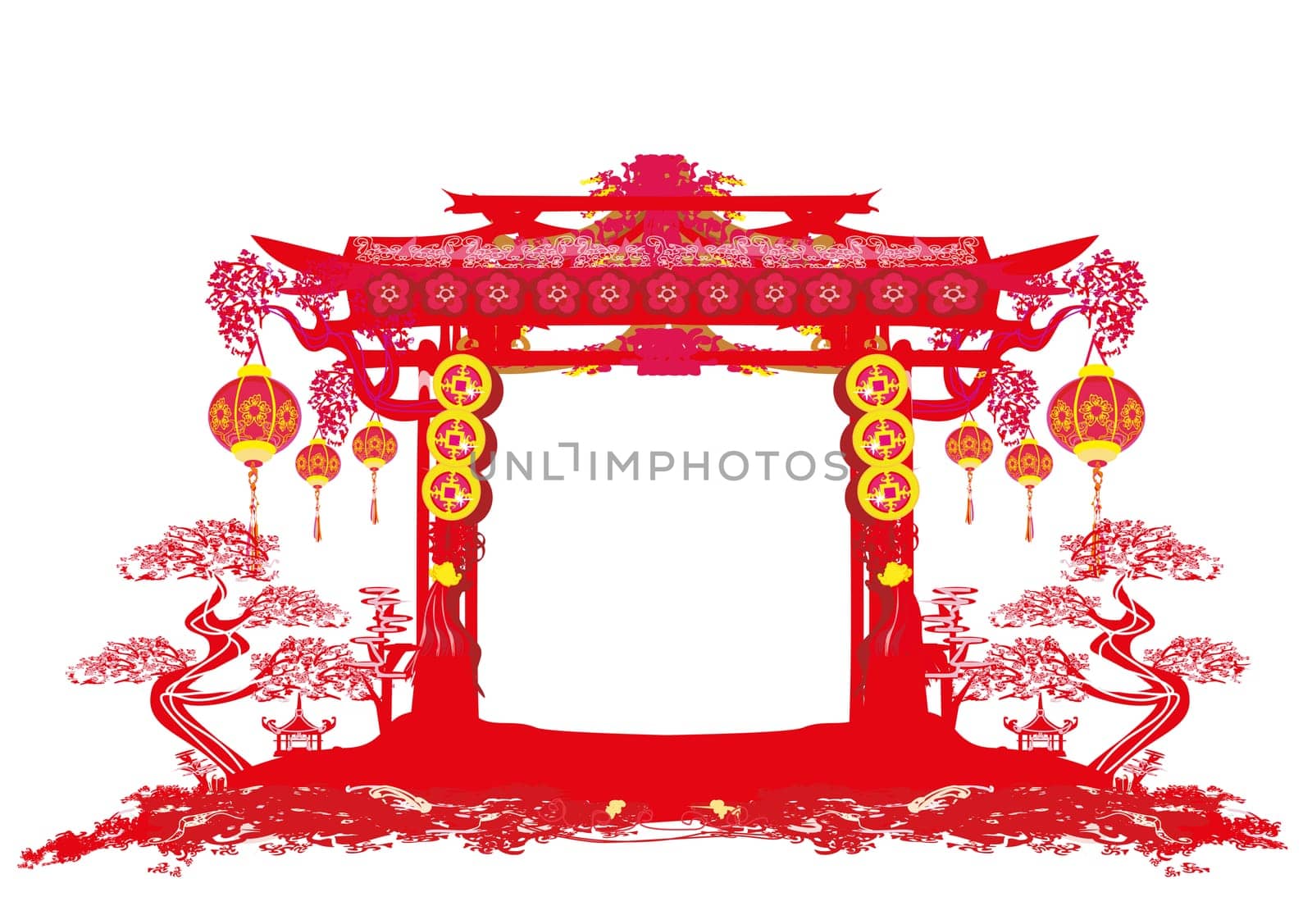 Mid-Autumn Festival for Chinese New Year card