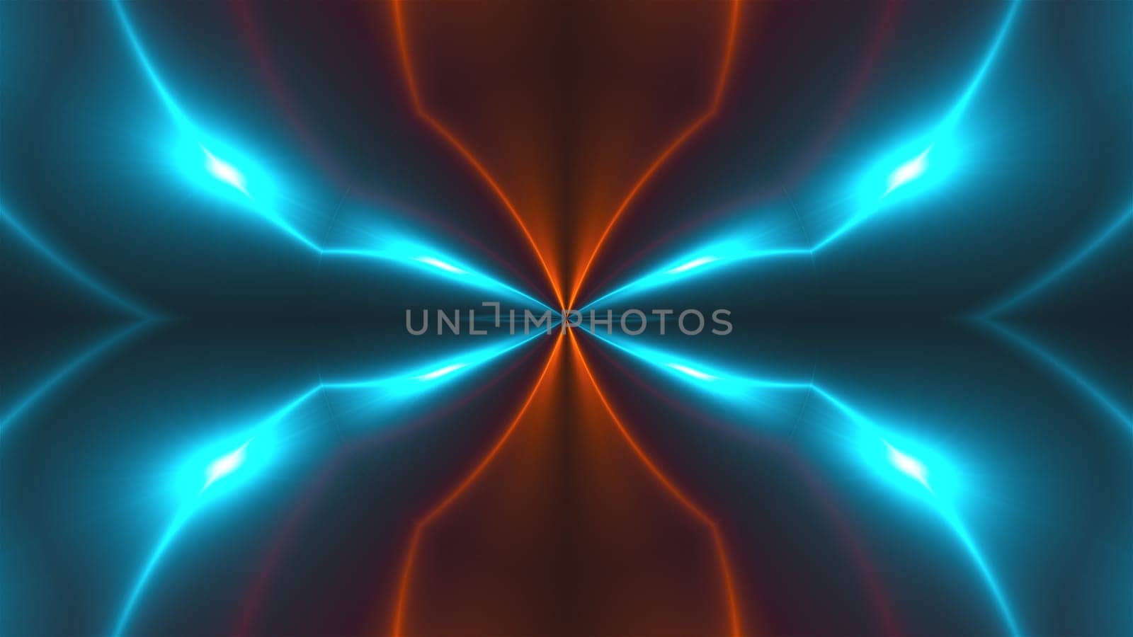 Fractal light. Computer generated 3d render