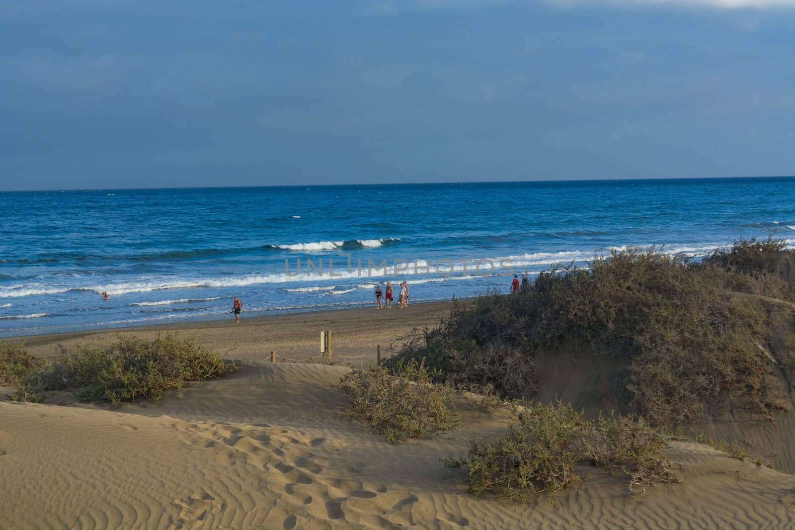 National park of Maspalomas sand dunes. Gran Canaria, Canary islands, Spain.