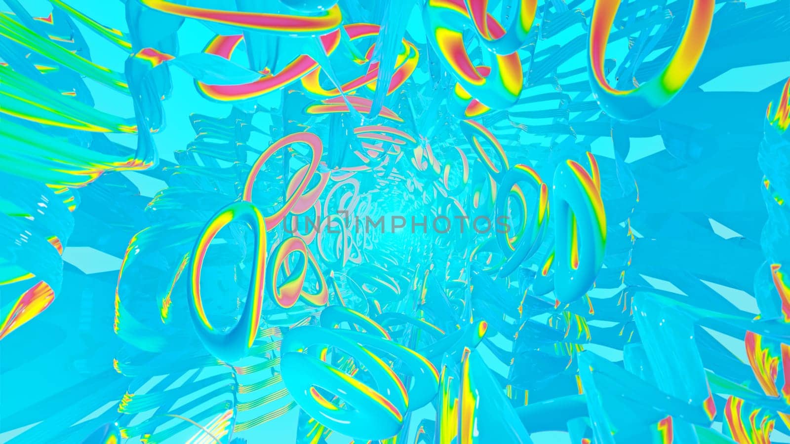 3D illustration Background for advertising and wallpaper in 80s retro and holographic scene. 3D rendering in decorative concept.
