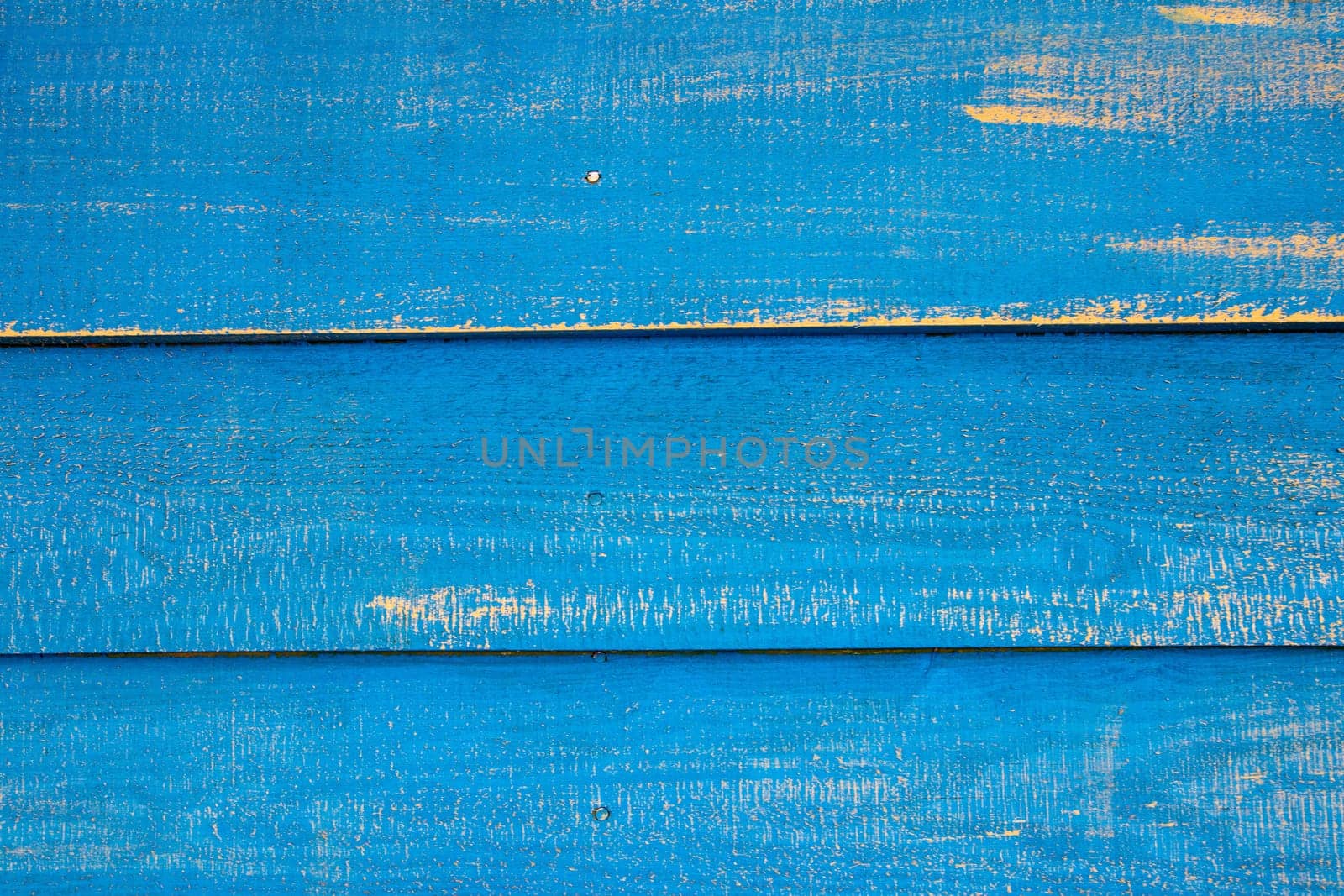 Blue painted horizontal wood background. Wooden classic blue boards wall with space for design.