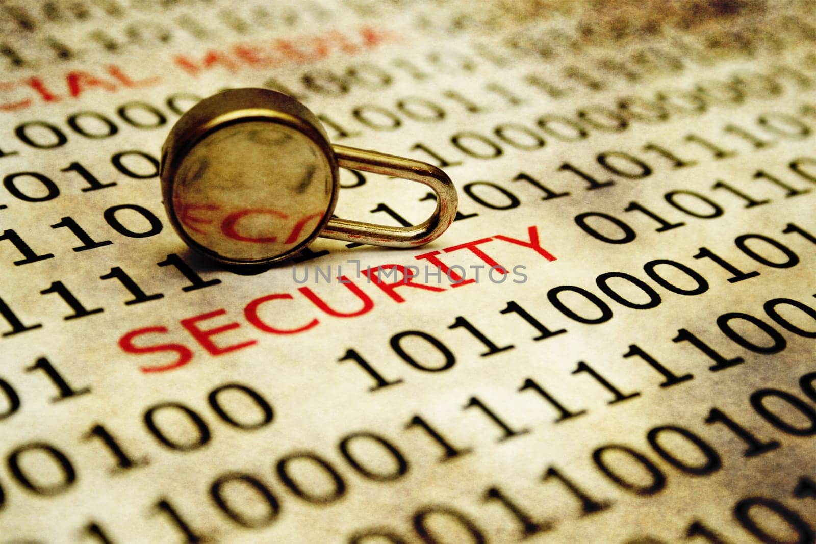 Grunge security concept