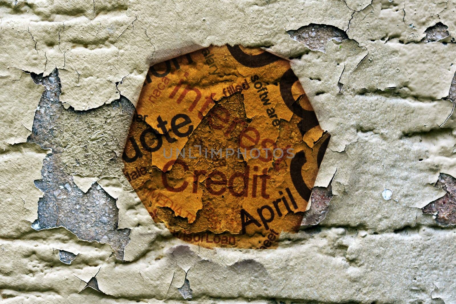 Credit grunge concept