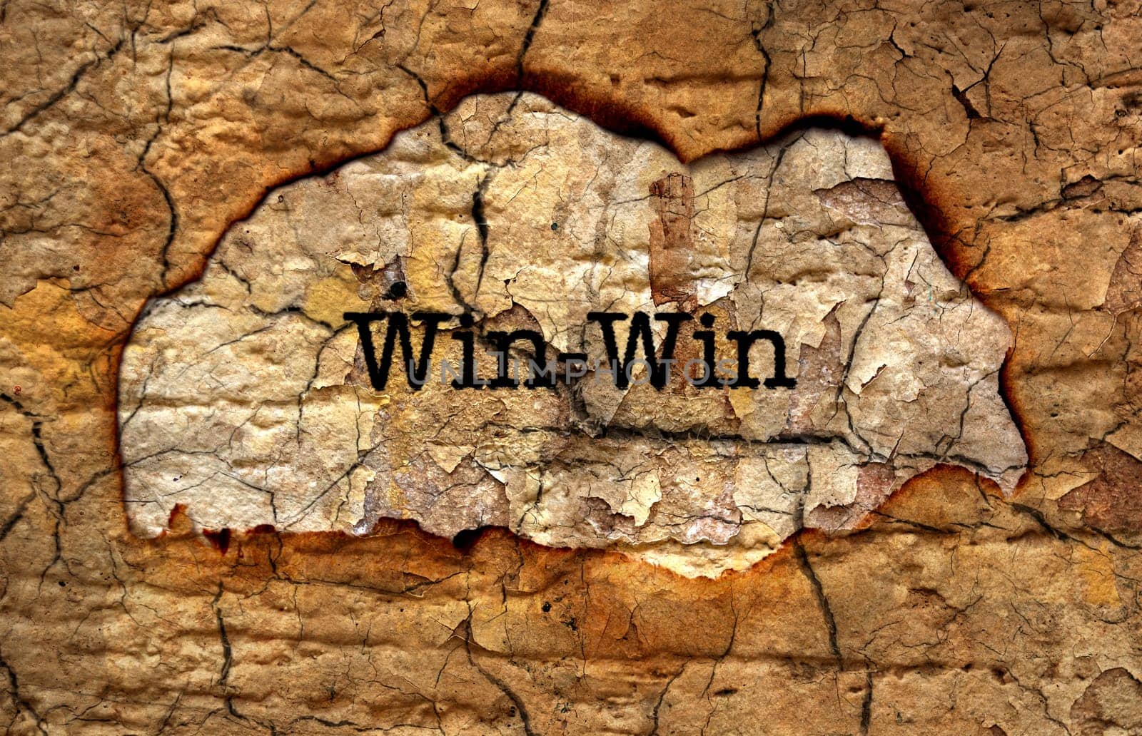 Win - Win grunge concept
