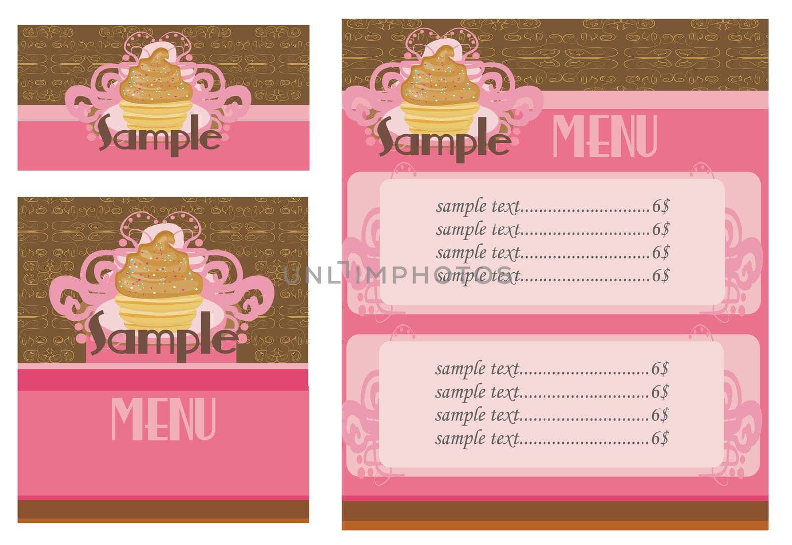 menu coffee shop and restaurant