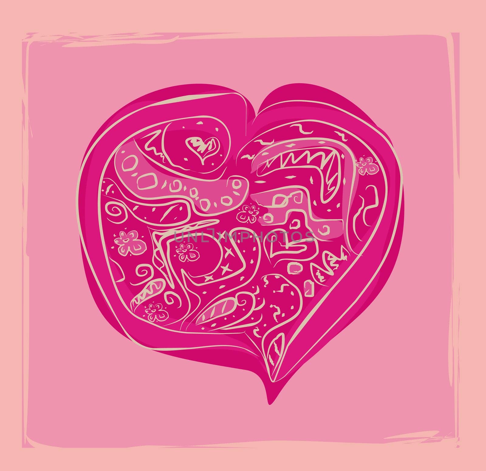 The Valentine's day. vector
