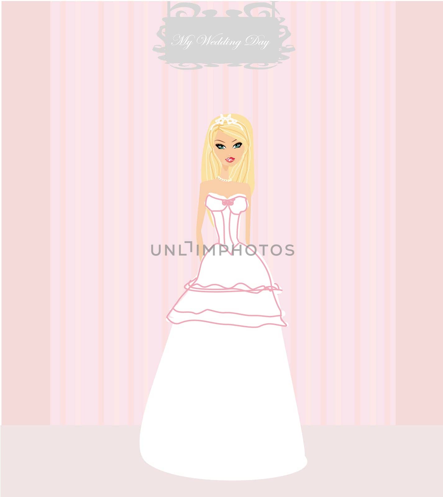 Beautiful bride card