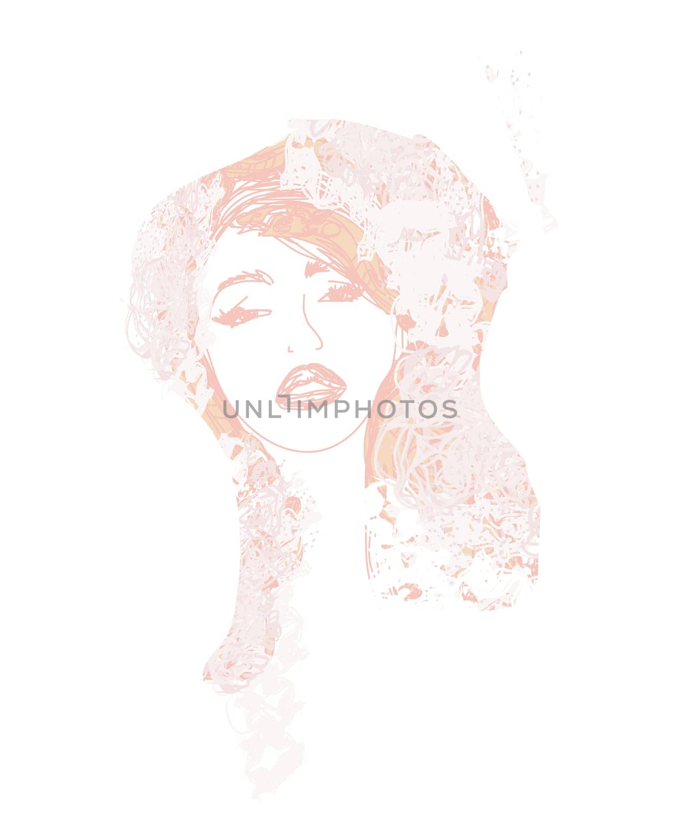 Abstract Beautiful Woman portrait