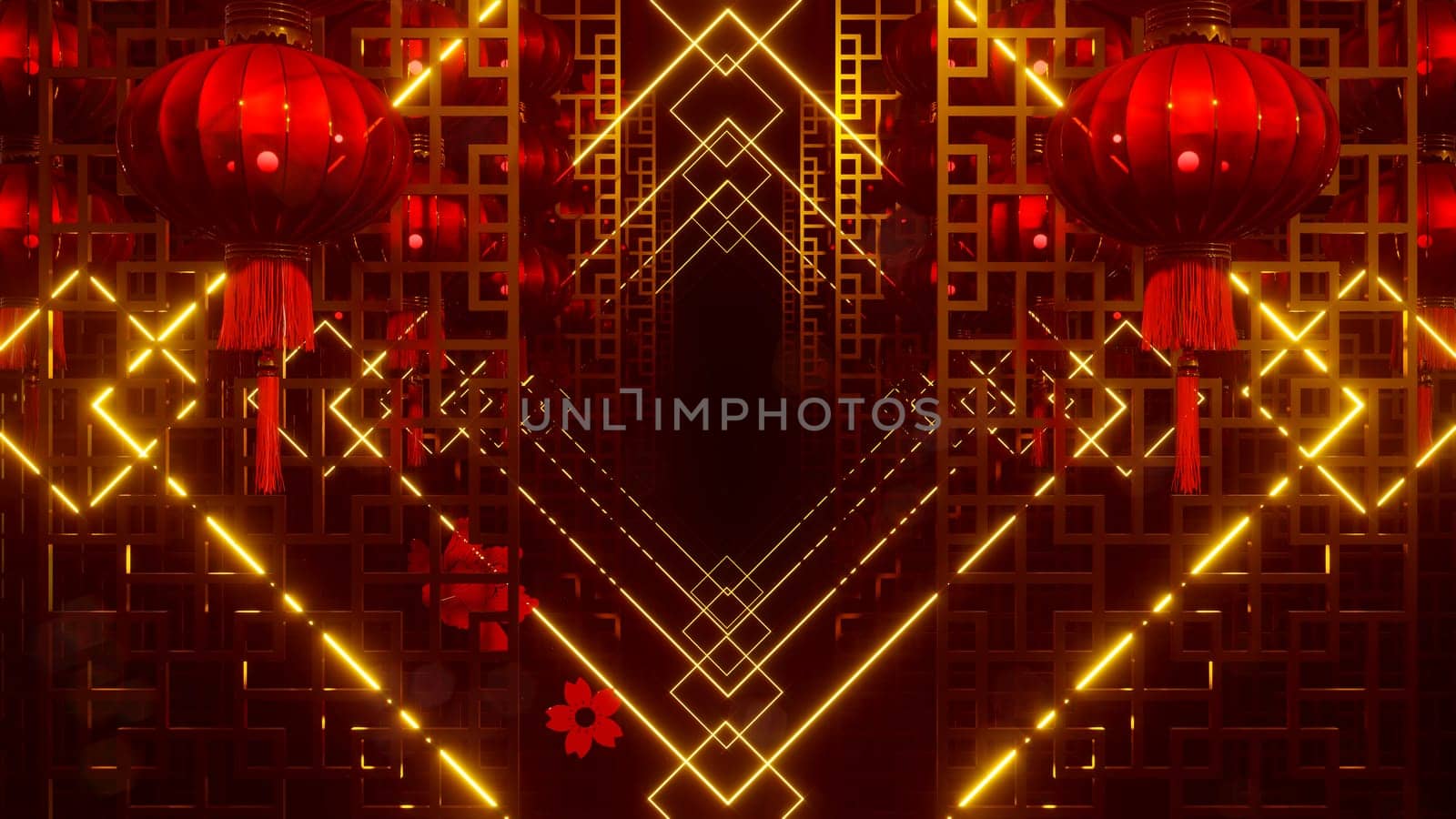3D illustration Background for advertising and wallpaper in festival and chinese celebrate scene. 3D rendering in decorative concept.