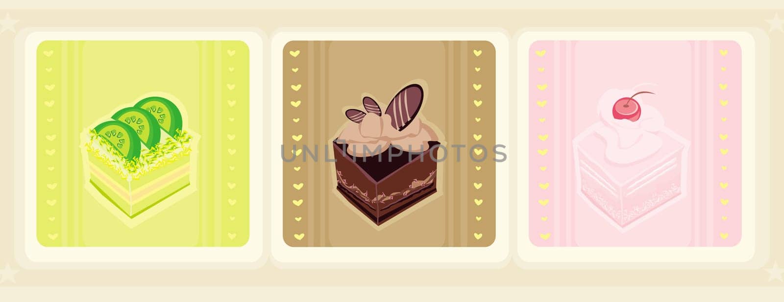 cakes set card
