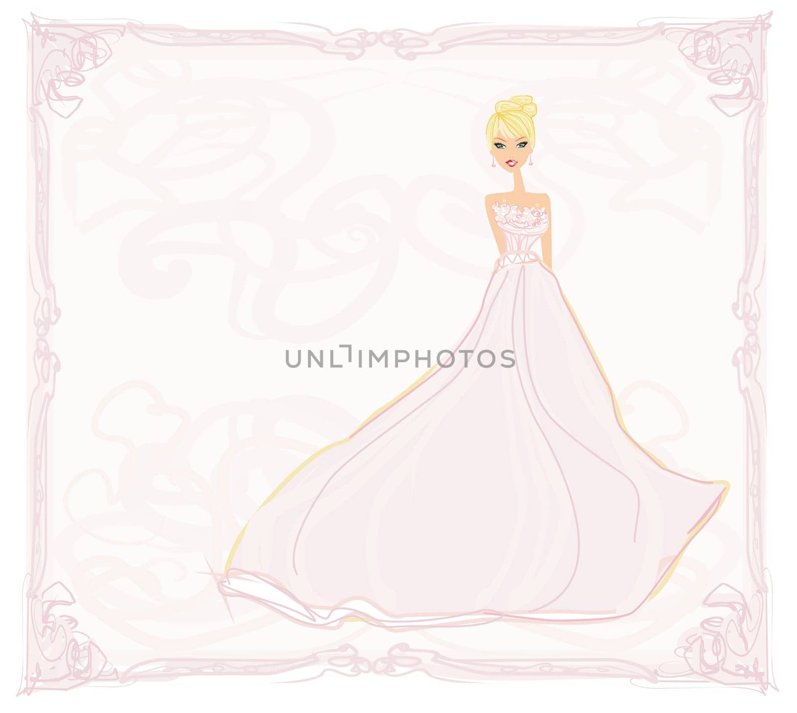 Beautiful bride card