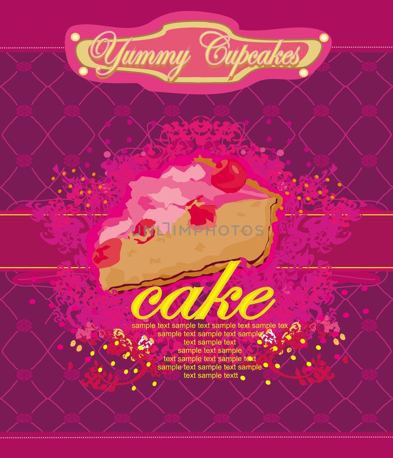 Lovely cake Design card