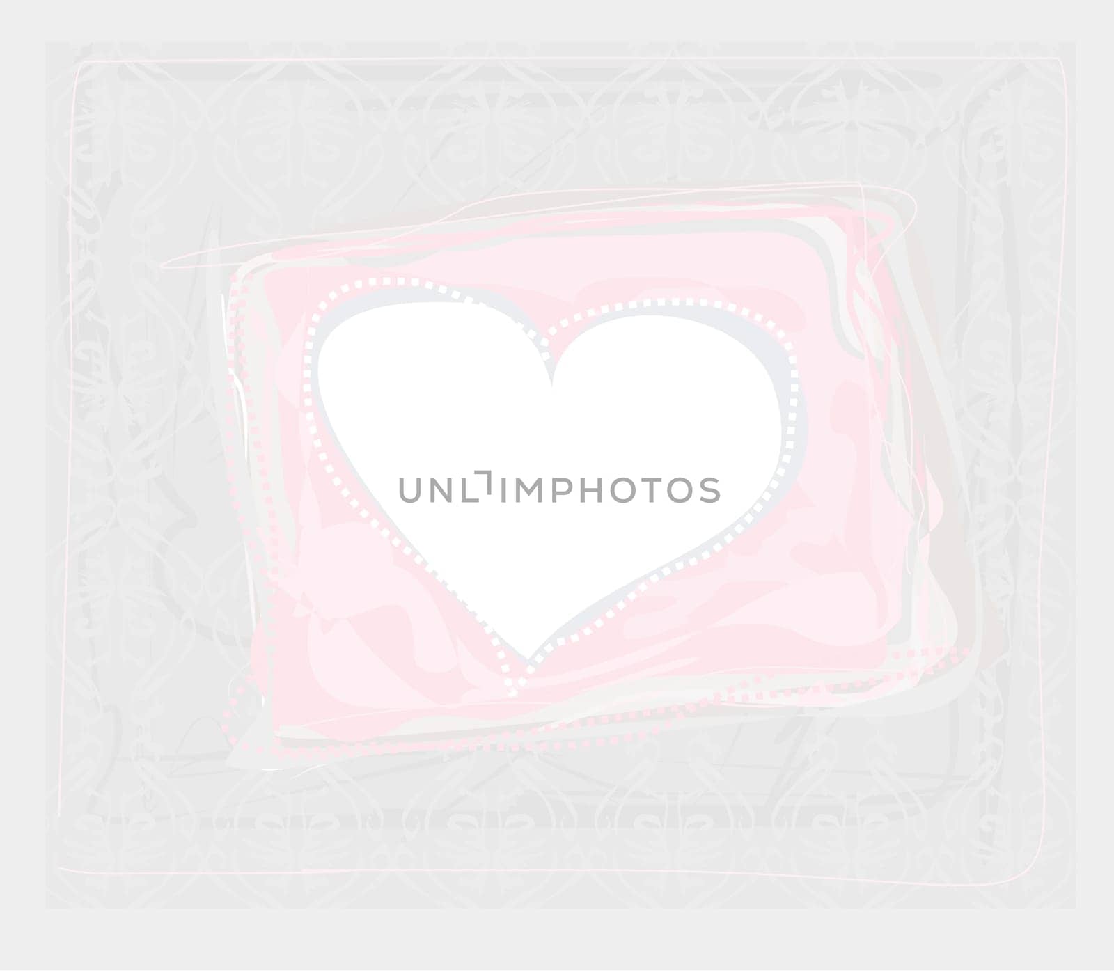 Valentine's Day Greeting card with heart