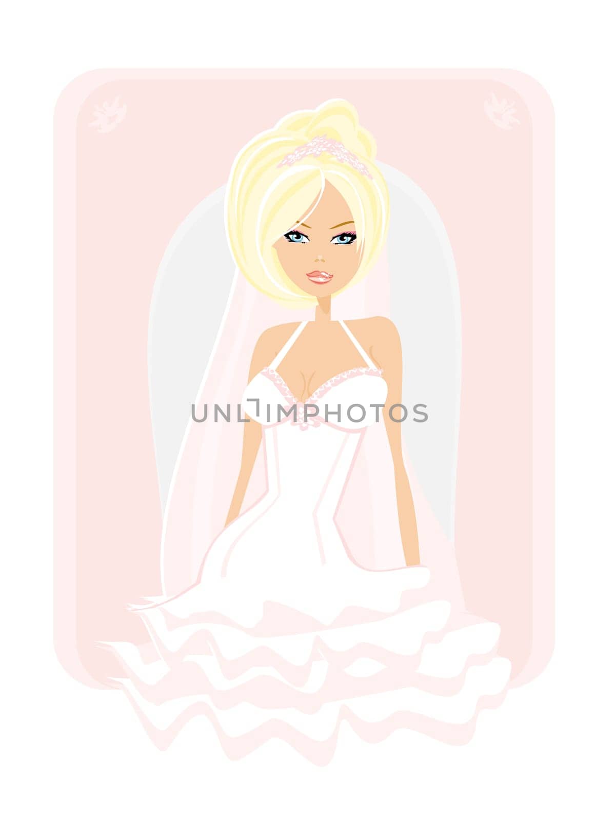 Beautiful bride card