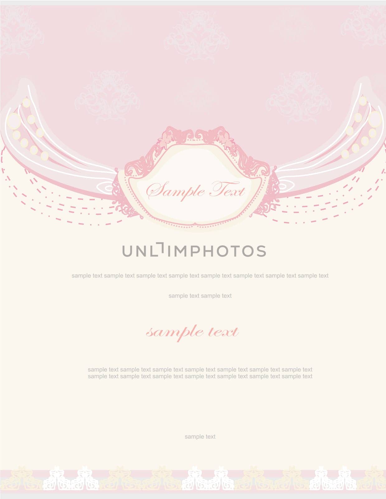 invitation vintage card