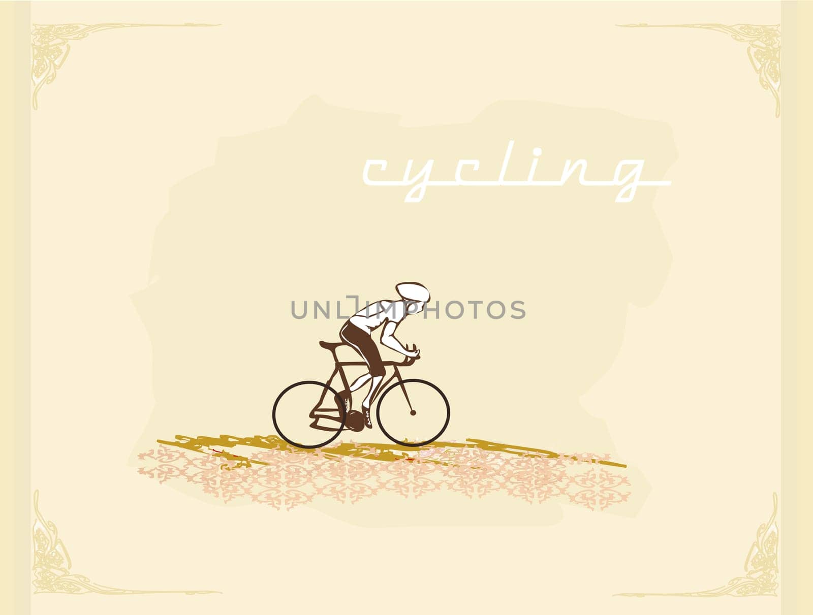 Cycling Grunge Poster Template vector