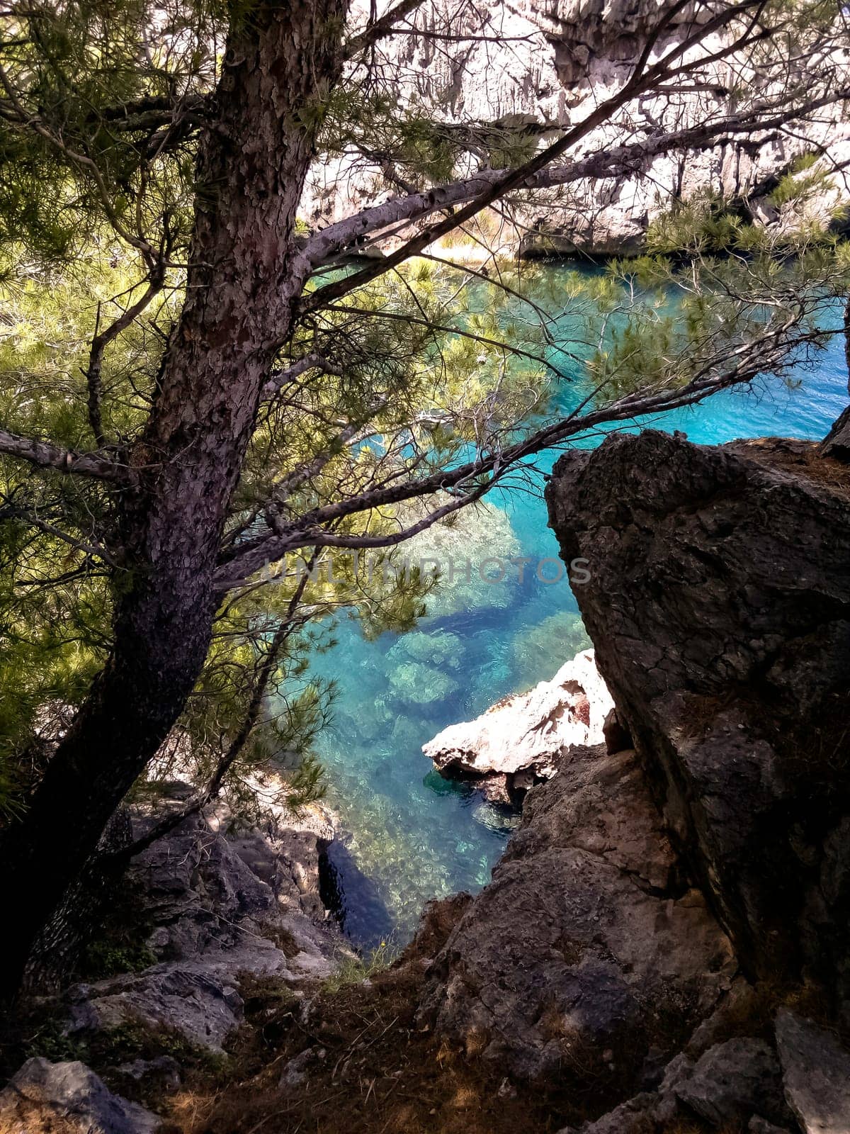 Mediterranean Sea - a view from clif - Majorca, Spain