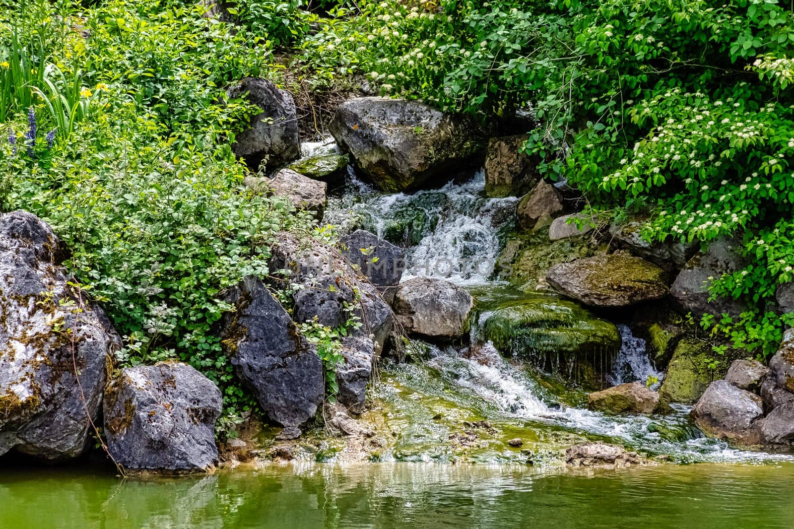 Waterfall of the Cance and Cançon rivers  - Le Neufbourg, Normandy, France