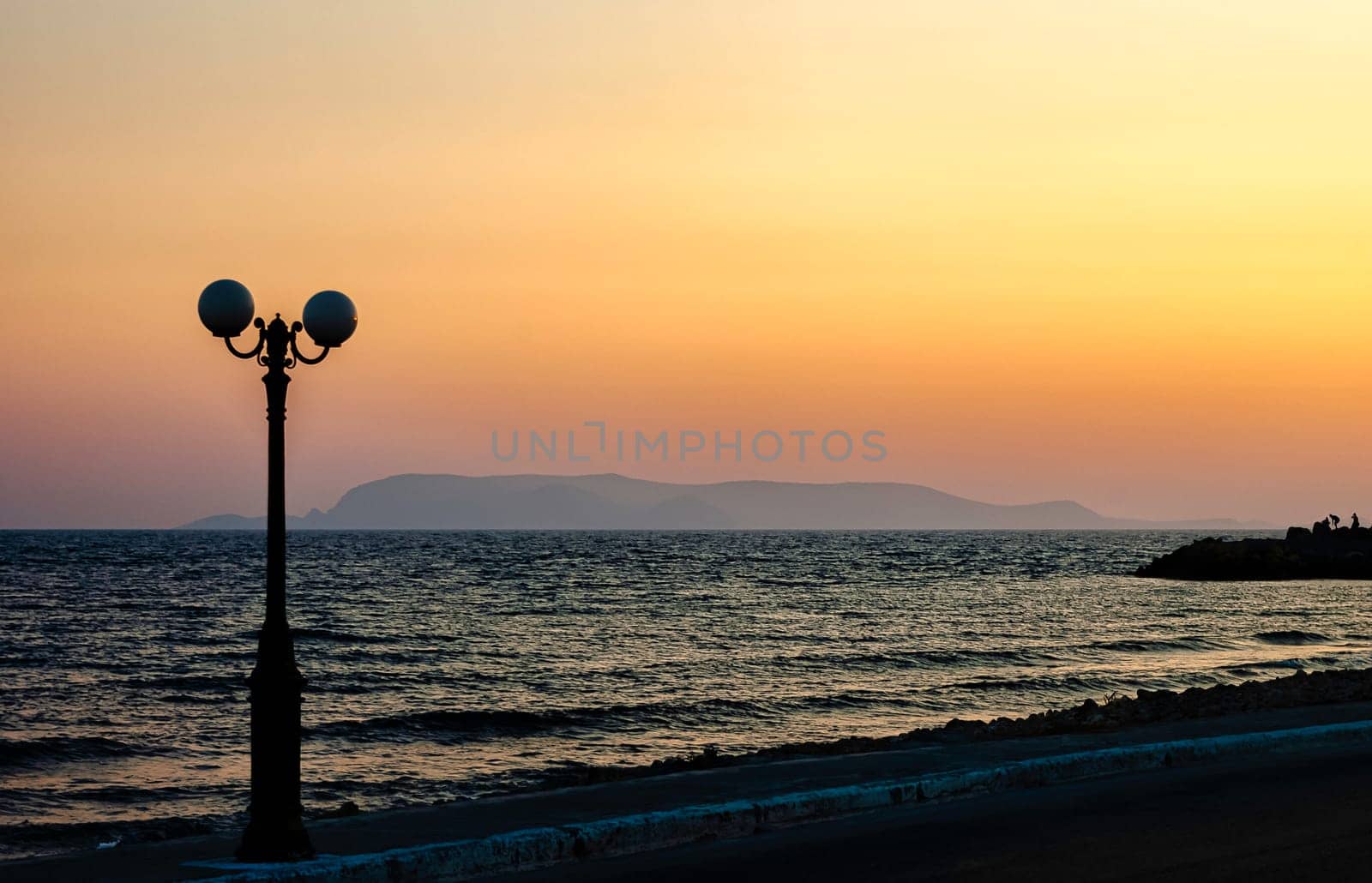 Sunset in Gouves, Crete, Greece