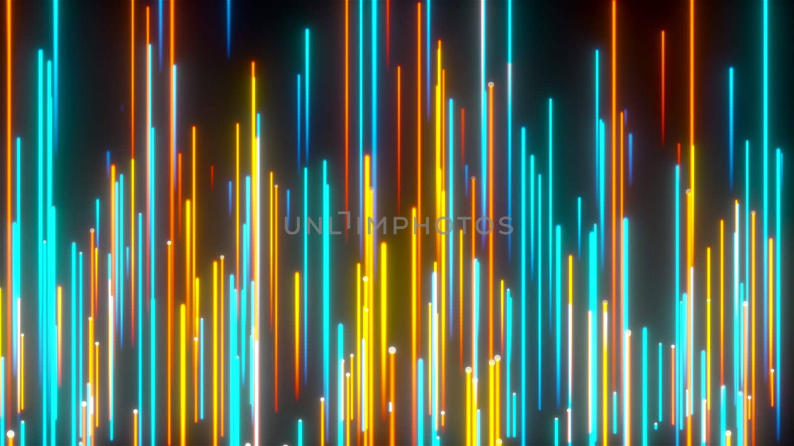 Bright neon lines. Retro colorful wallpaper. Computer generated 3d render