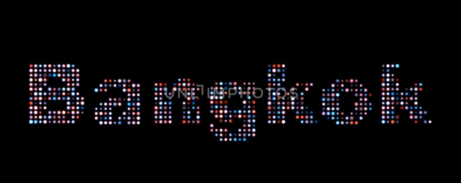 Bangkok led text